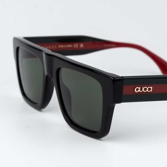 Gucci Men Sunglasses Black Grey Square GG1868S 001 NEW AUTHENTIC - Picture 4 of 11